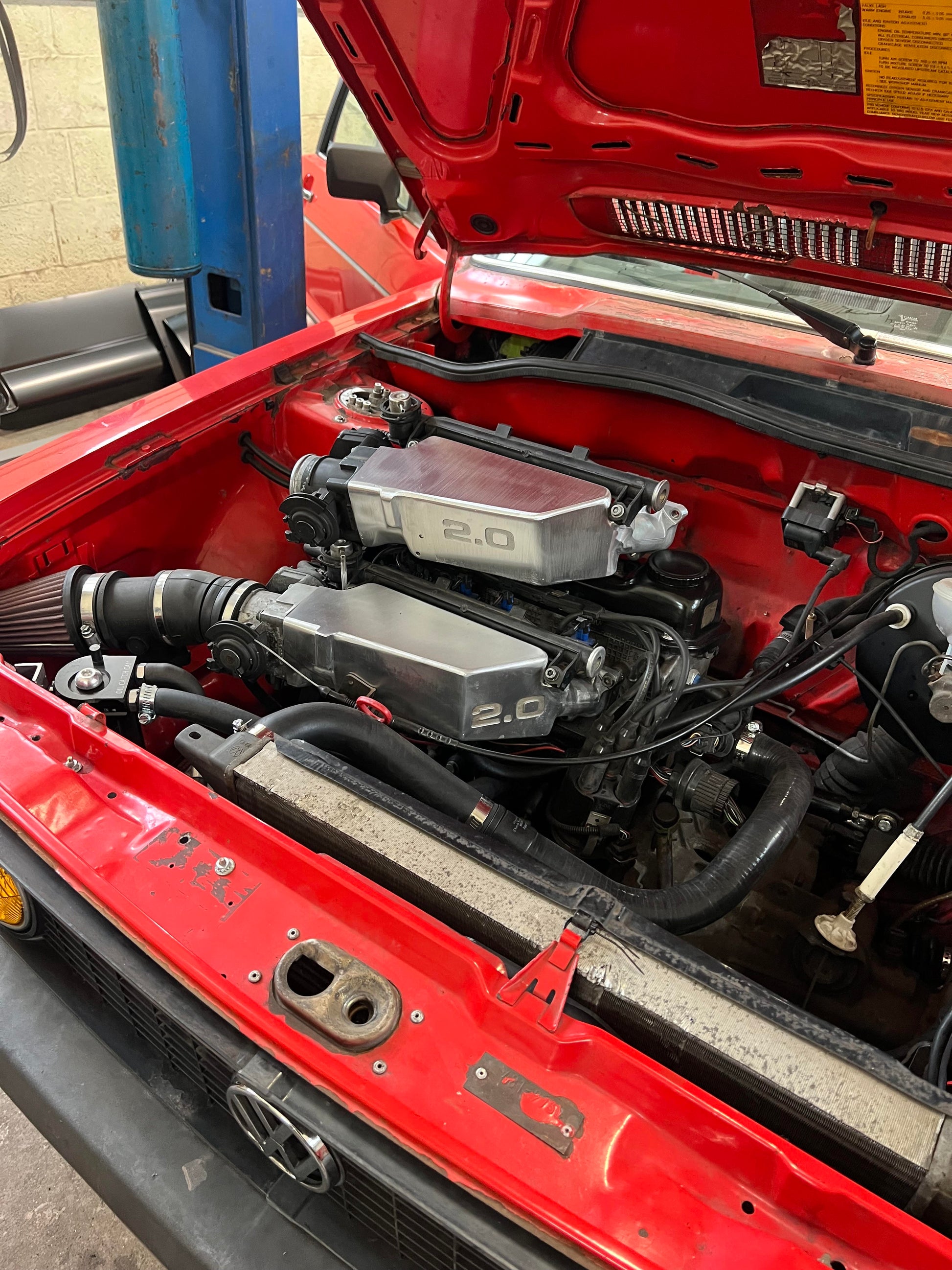 The V2 manifold, made for and installed on my S1 'Rocco and the "Custom Bolt on" version, as sold here. 