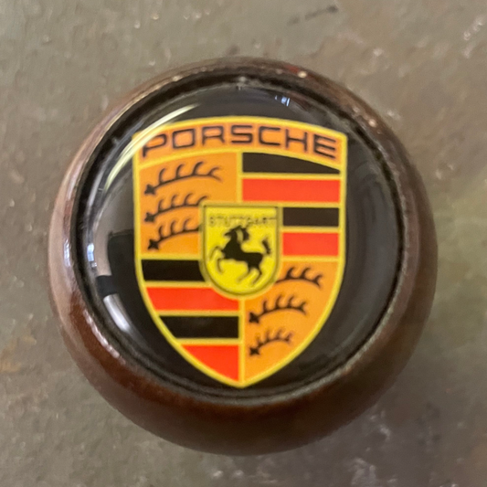 Vintage Wood Porsche Car Wood Gear Shift Knob