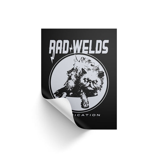 Rad Welds CREAM Sticker