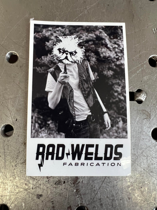 Rad Welds Charlie Cat Sticker